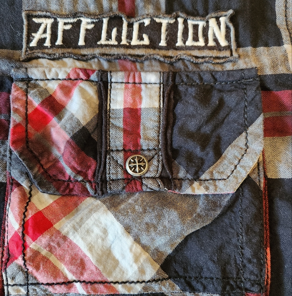AFFLICTION Black Premium Long-sleeve Button-down - Size XL - Picture 4 of 12